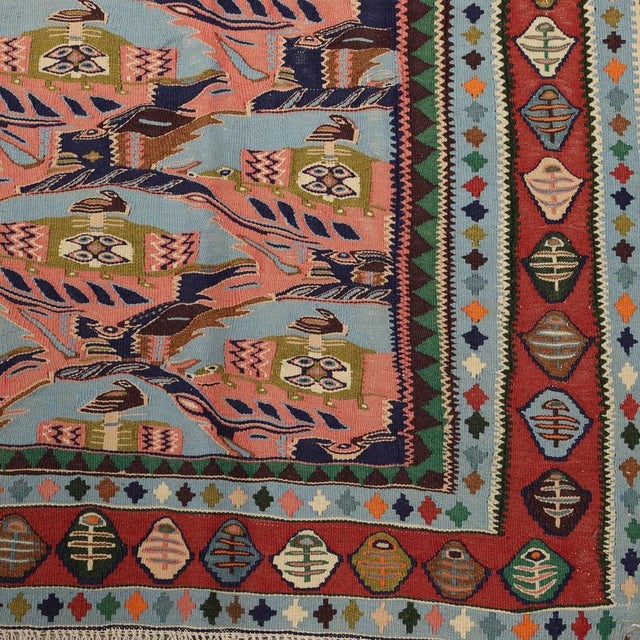 Middle Eastern Kilim Rug For Sale - Image 5 of 8