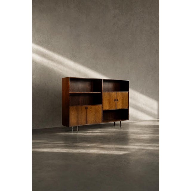 Mid-Century Modern Mid-Century Modern Scandinavian Rosewood Highboard with Bar from Æ. Jensen & T. Mølholm, 1960s For Sale - Image 3 of 18