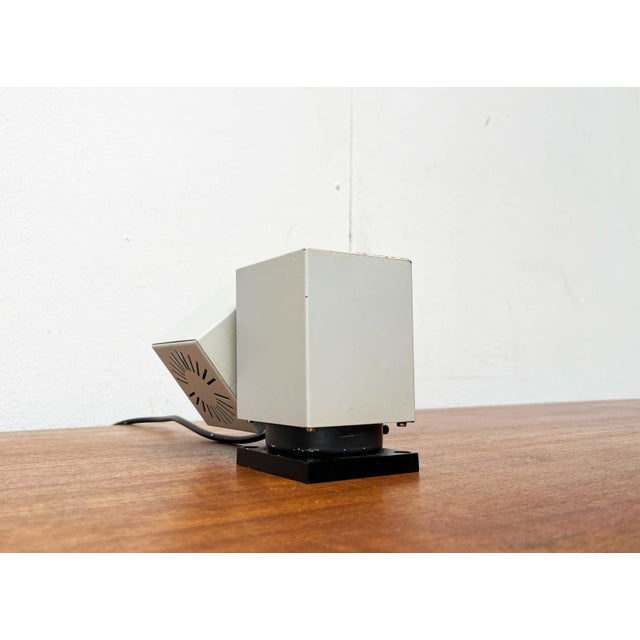 Mid-Century Modern German Space Age Minimalist 6015 Cube Wall Table Lamp from Kaiser, 1960s For Sale - Image 12 of 18