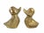 Mid 20th Century Vintage Mid 20th Century Small Solid Brass Duck Bird Figurine Model - a Pair For Sale - Image 5 of 5