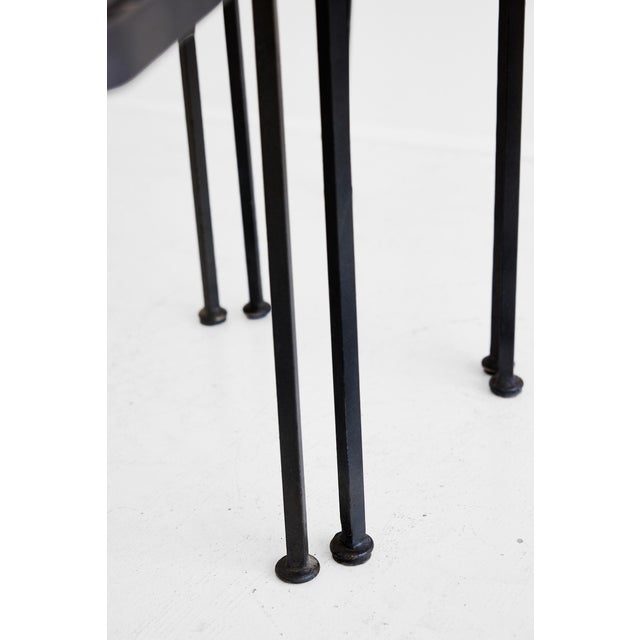 Mid-Century Modern Set of Four Sculptural Garden Dining Chairs For Sale - Image 3 of 11