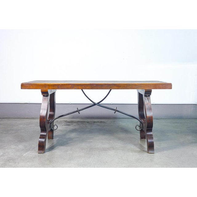 1960s Refectory Table in Walnut For Sale - Image 5 of 16