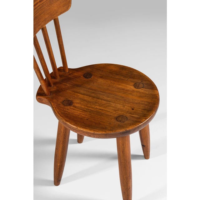 1930s Dining Chairs by Torsten Claeson for Steneby Hemslöjdsförening, 1939, Set of 10 For Sale - Image 5 of 10