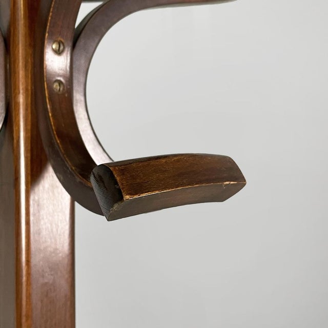 1940s Austrian Floor Coat Rack in Wood, 1940s For Sale - Image 5 of 18