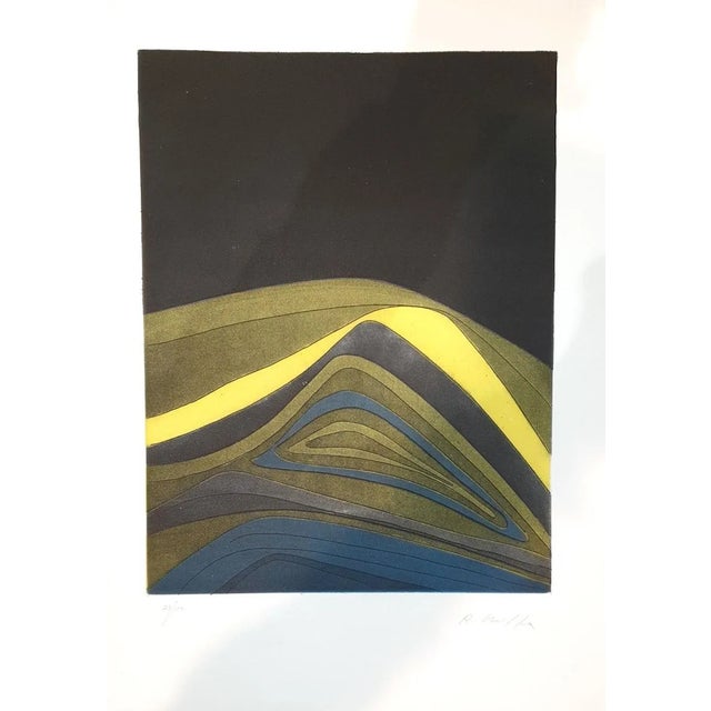 Plate IV from Suns/Landscapes - Original Etching by R. Crippa - 1971/72 1971/72 For Sale