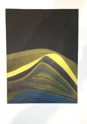 Plate IV from Suns/Landscapes - Original Etching by R. Crippa - 1971/72 1971/72