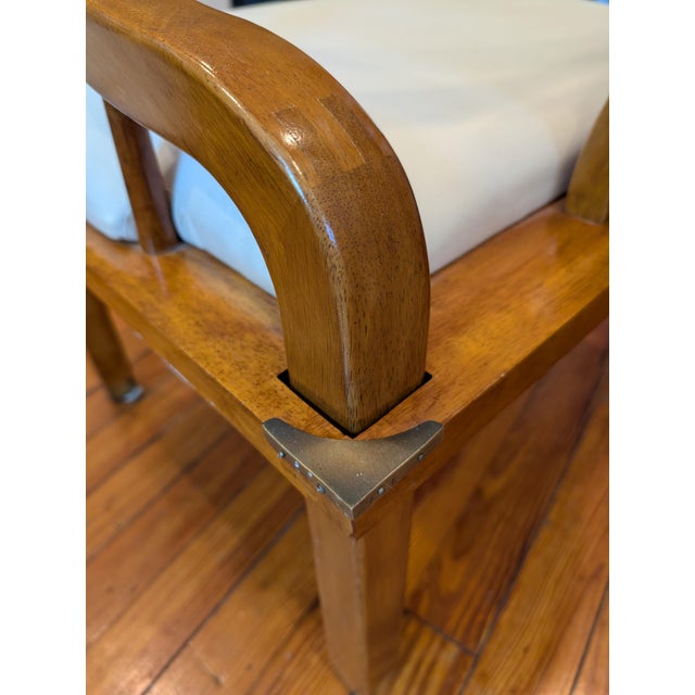 James Mont Vintage Schnadig James Mont Style Horseshoe Chair - Mid Century Chinoiserie For Sale - Image 4 of 9