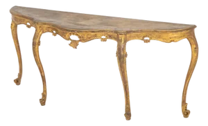 Italian Louis XV Style Giltwood Console Table
