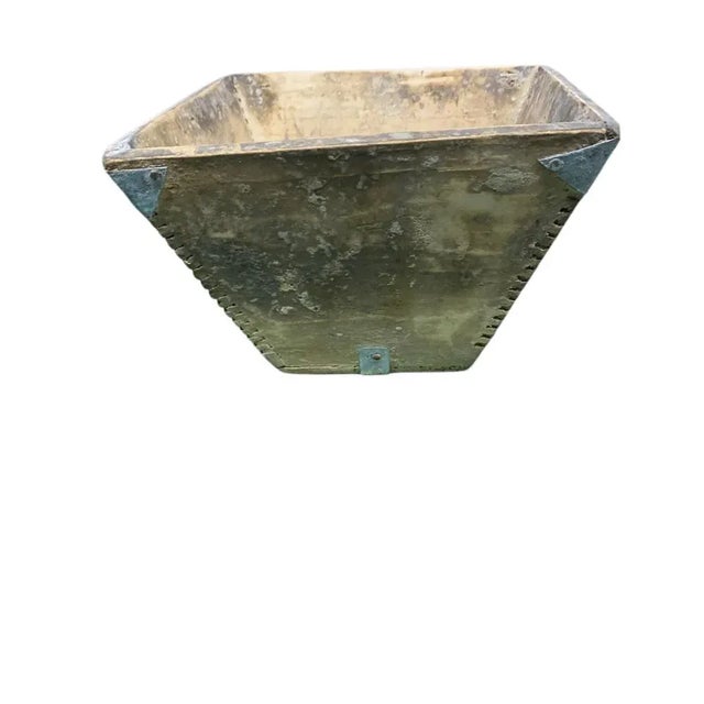 Originally used in the countryside of China to carry and measure rice. A distressed finish, its wonderful rustic patina...