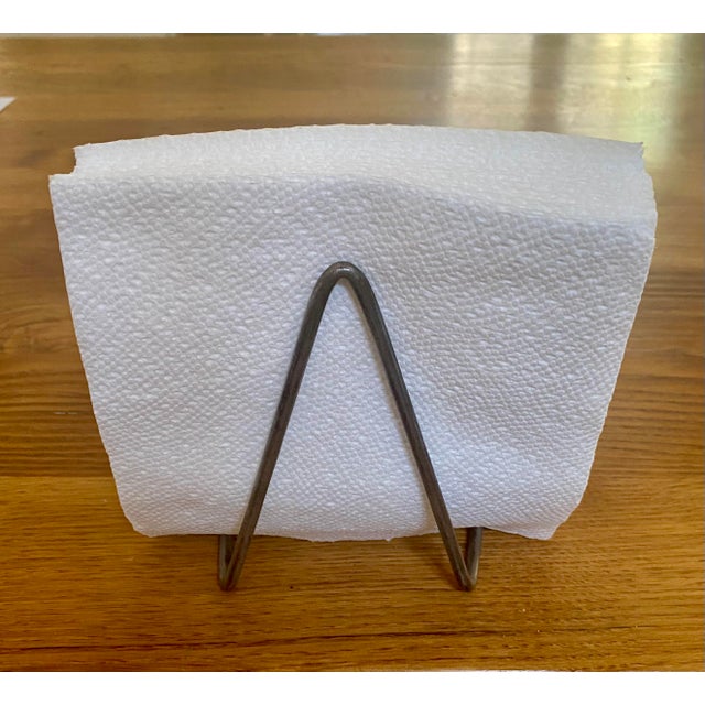 2000s Anthropologie Crossed Spoon Napkin Holder/Plate Stand Chairish