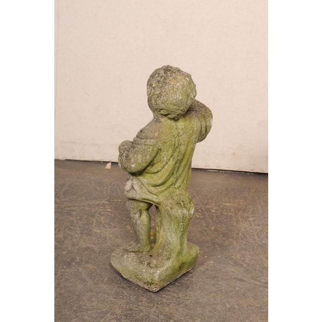 Mid 20th Century French Cast-Stone "Bambine" Garden Statue For Sale In Atlanta - Image 6 of 11