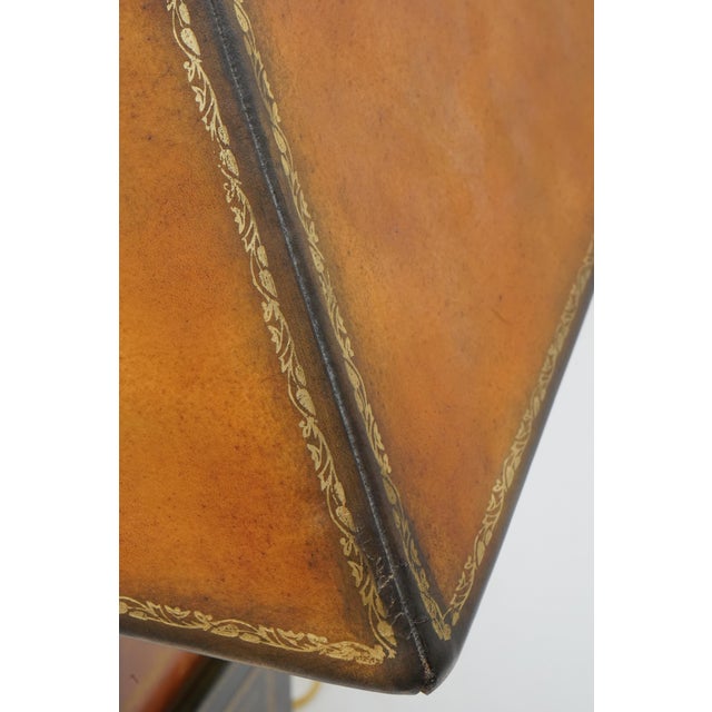 Animal Skin 1980s Maitland Smith Leather Faux Books Lamp For Sale - Image 7 of 12