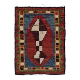 20th Century Antique Persian Gabbeh Rug With Bold Polychrome Design - Rug & Kilim For Sale