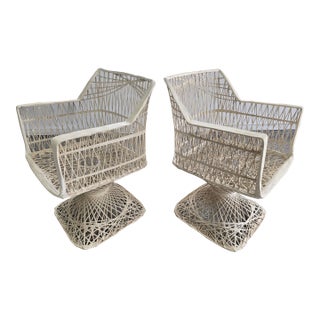 Mid 20th Century Russell Woodard Inspired Spun Fiberglass Chairs - A Set For Sale