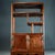 Vintage Chinese African Huali Rosewood Curio Cabinet | Ming Style Display Shelf With Doors For Sale In Los Angeles - Image 6 of 9
