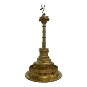 Mdi 19th Century Gilded Bronze Monument/Replica of the Place Vendome in Paris France