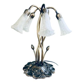 Art Nouveau 'Favrile' Lamp, After Louis Comfort Tiffany For Sale
