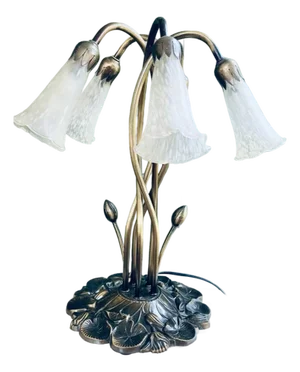 Art Nouveau 'Favrile' Lamp, After Louis Comfort Tiffany