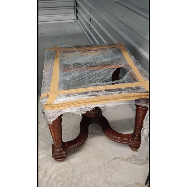 1920s 1 Antique Dinner Table and 4 Chairs - Set of 5 For Sale - Image 11 of 18
