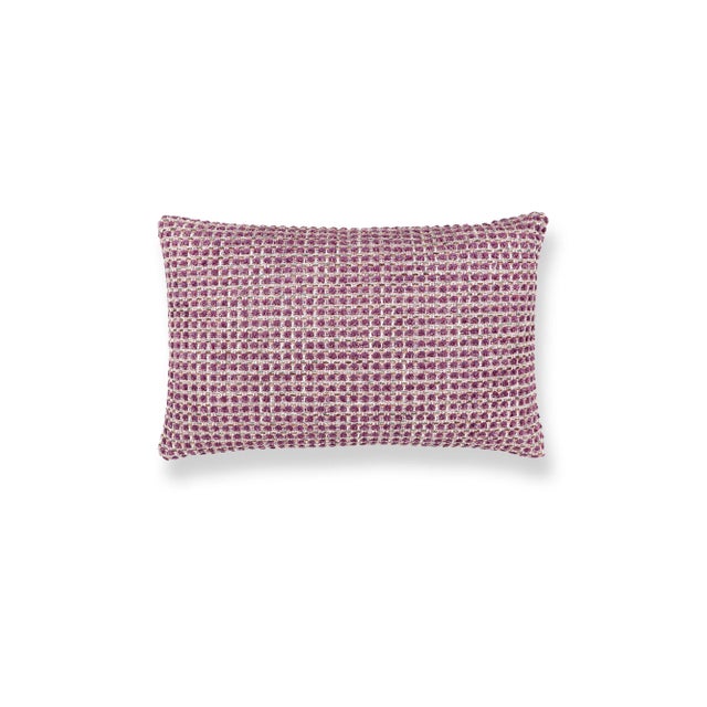 Contemporary The House Of Scalamandré Heatherton Lumbar Pillow In Plum For Sale - Image 3 of 3