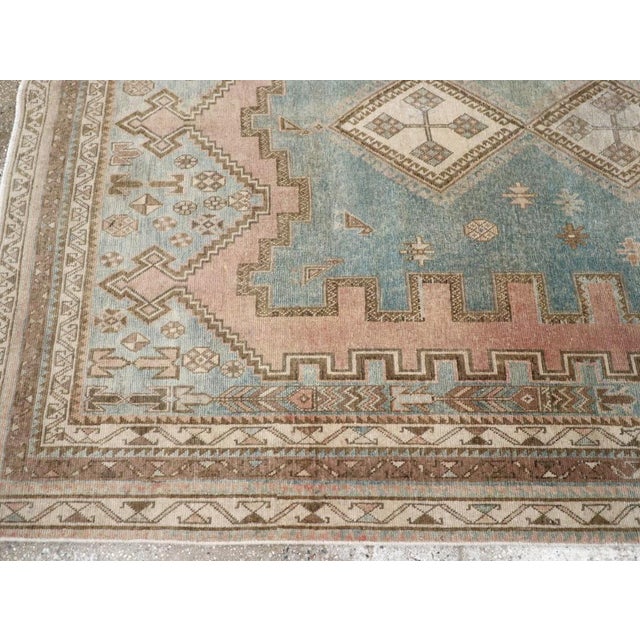 Mid 20th Century Galerie Shabab Collection Mid-20th Century Persian Afshar Accent Rug For Sale - Image 5 of 8