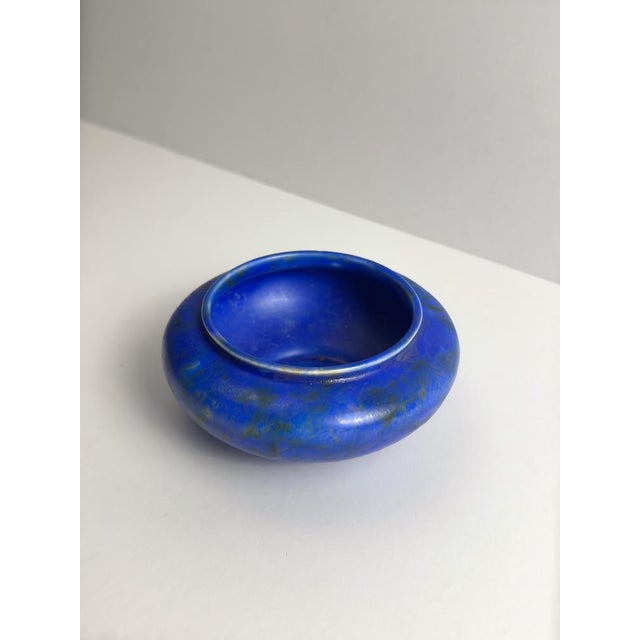 Art Deco Chameleon Ware Bowl in Cobalt Blue from George Clews, Staffordshire, 1930s For Sale - Image 3 of 10