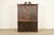Councill Craftsmen Georgian Banded Flame Mahogany Lighted Breakfront Bookcase Cabinet For Sale - Image 16 of 17