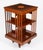 Antique Edwardian Flame Mahogany and Inlaid Revolving Bookcase, 1890s For Sale - Image 4 of 15