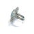 Bochic "Capri" Vintage Blue Topaz Ring Set In 18K White Gold & Silver For Sale - Image 11 of 18