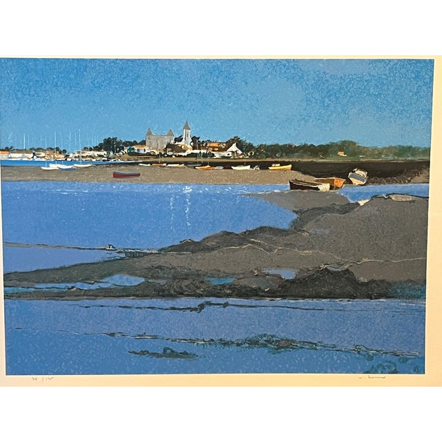 Late 20th Century Alain Bonnefoit Lithograph "Soleil Du Matin Sur Noirmoutier" Signed 78/175 For Sale - Image 10 of 10