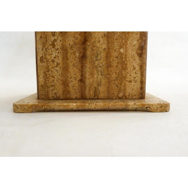 Stone Vintage Square Travertine Planter, 1970s For Sale - Image 7 of 11