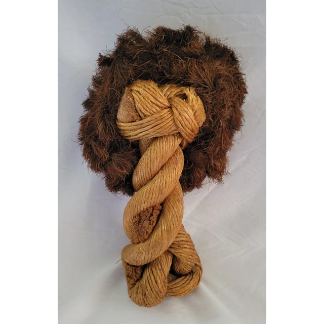 Kay Bojesen 1960s Danish Modern Rope Lion Figure by Kay Bojeson/Jorgen Bloch For Sale - Image 4 of 7