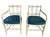 Pair of Vintage Kittinger Faux Bamboo Armchairs For Sale - Image 13 of 17
