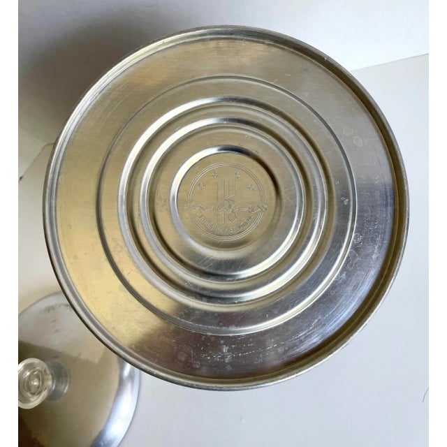 1950s Atomic Kromex Aluminum Ice Bucket With Lucite Handle For Sale In Los Angeles - Image 6 of 8