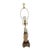 Vintage Asian Inspired Carved Stone Lamp For Sale
