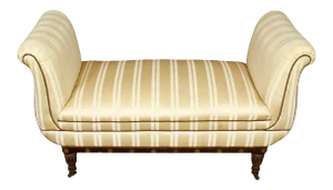 Georgian Style Upholstered Window Bench