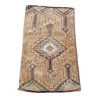 Vintage Turkish Miniature Bathroom Rug - 1’6x2’6 For Sale