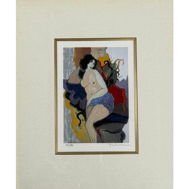 Figurative Itzchak Tarkay, Figural Nude Color Serigraph, Signed and Numbered, 2000s For Sale - Image 3 of 7