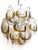 Vintage Italian Murano Chandelier with 24 Clear and Amber, 1980s For Sale - Image 15 of 15