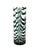 Hand-Blown Studio Glass Cylindrical Vase with Dark Green Spring Comb Design, 1970s For Sale - Image 15 of 15