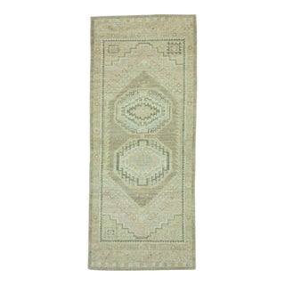 Turkish Oushak Rug 3'1" x 7'5" #19277 For Sale