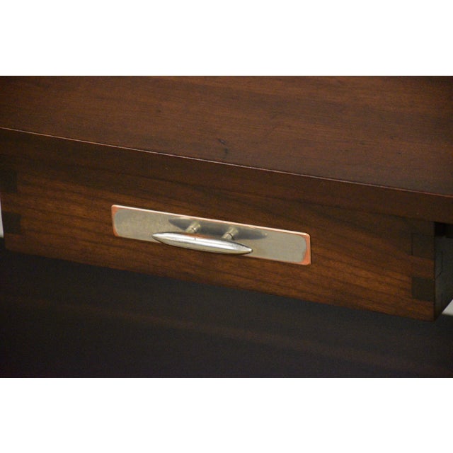 1960s Solid Cherry Willett Furniture Tv Console Credenza For Sale - Image 10 of 14