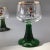 Emerald Green Beehive Stem German Souvenir Goblets-Set of 13 For Sale - Image 10 of 13