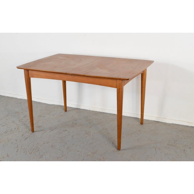 Brown Mid-Century Modern Teak Extending Table, 1960s For Sale - Image 8 of 11