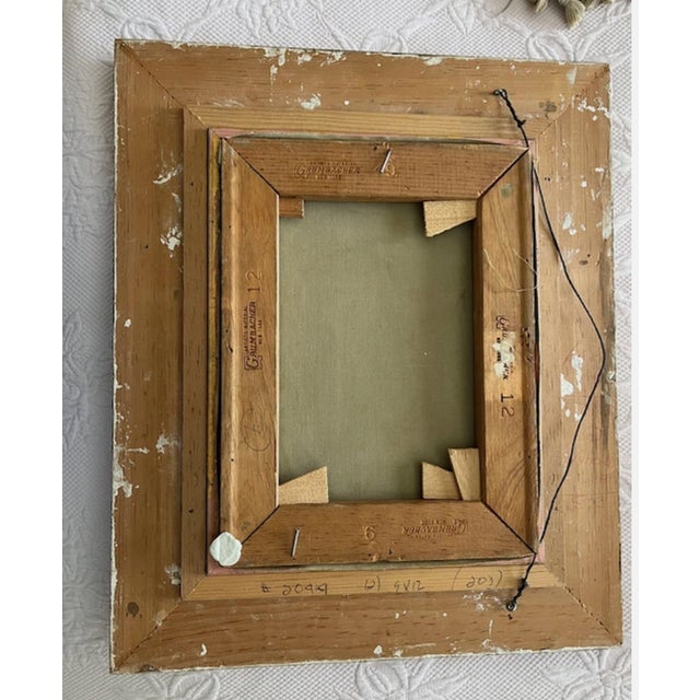 Wood 1980s Andre Gisson Post Impressionist Landscape Original Oil For Sale - Image 7 of 10