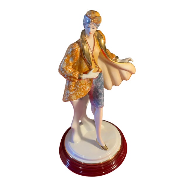 Ceramic Capodimonte Porcelain by Germano Cortese Woman Modeling For Sale - Image 7 of 18