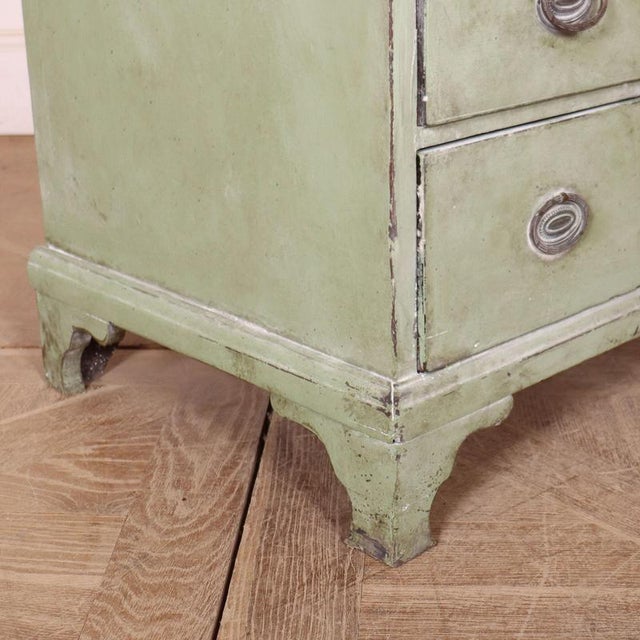 Small English Painted Chest of Drawers For Sale - Image 9 of 11