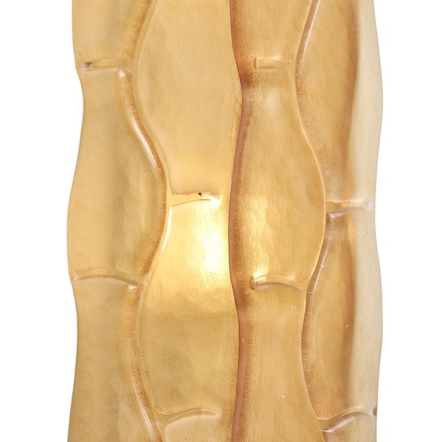 Orange Murano Textured Amber-Orange Glass Sconces - a Pair For Sale - Image 8 of 9