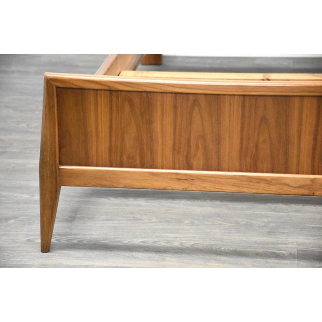 1960s Walnut Mid Century Full Bed | Chairish
