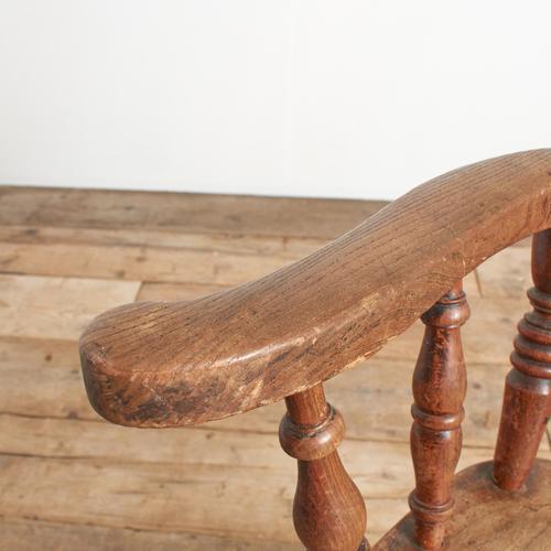 Antique Windsor Farmhouse Spindle Back Chair For Sale - Image 6 of 9